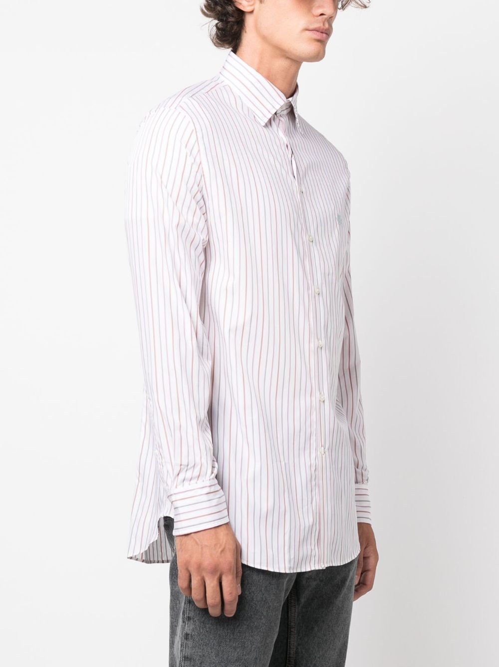 Etro Striped shirt with embroidery Etro