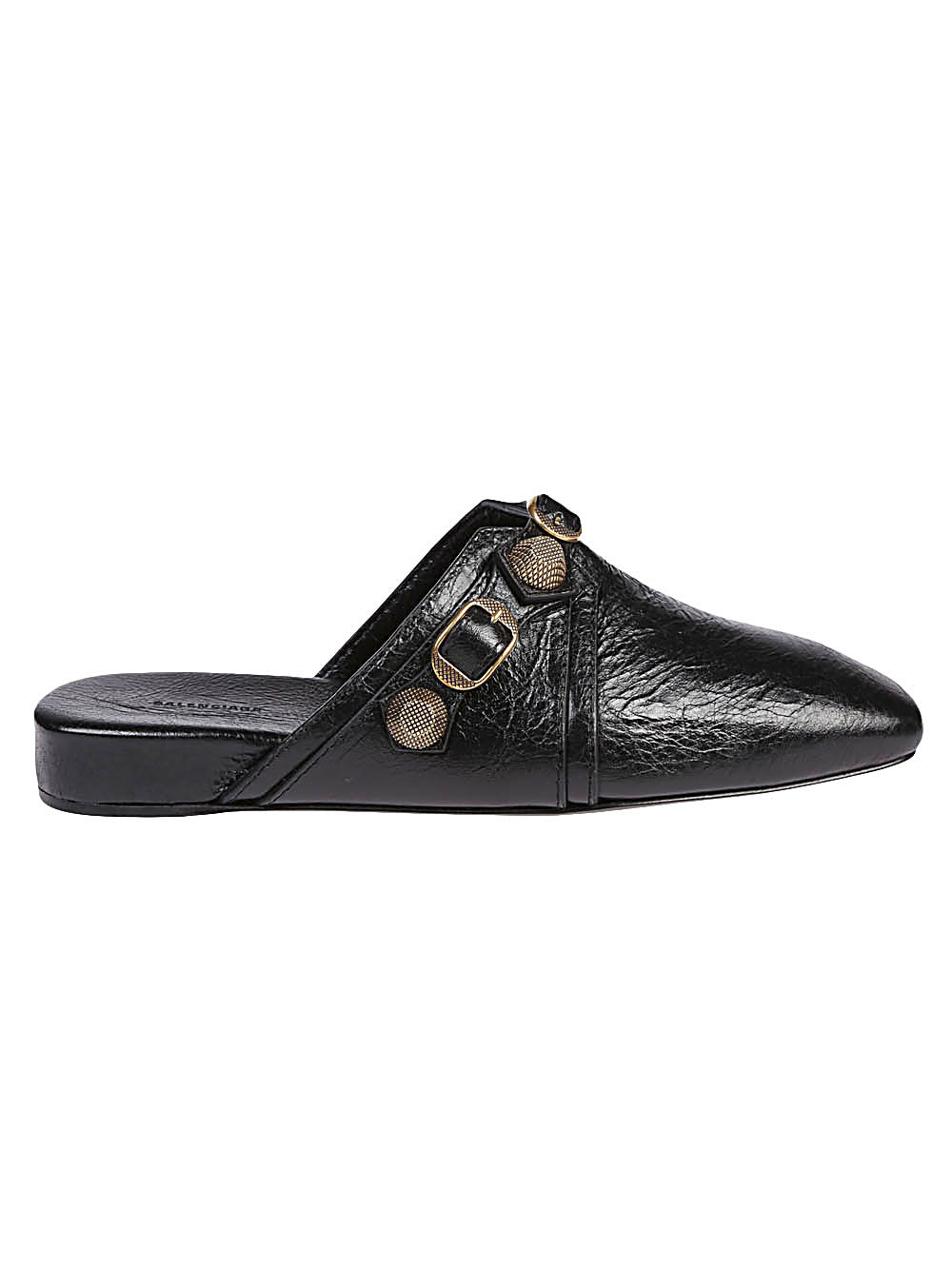 Balenciaga Cozy Cagole leather mules in black Balenciaga