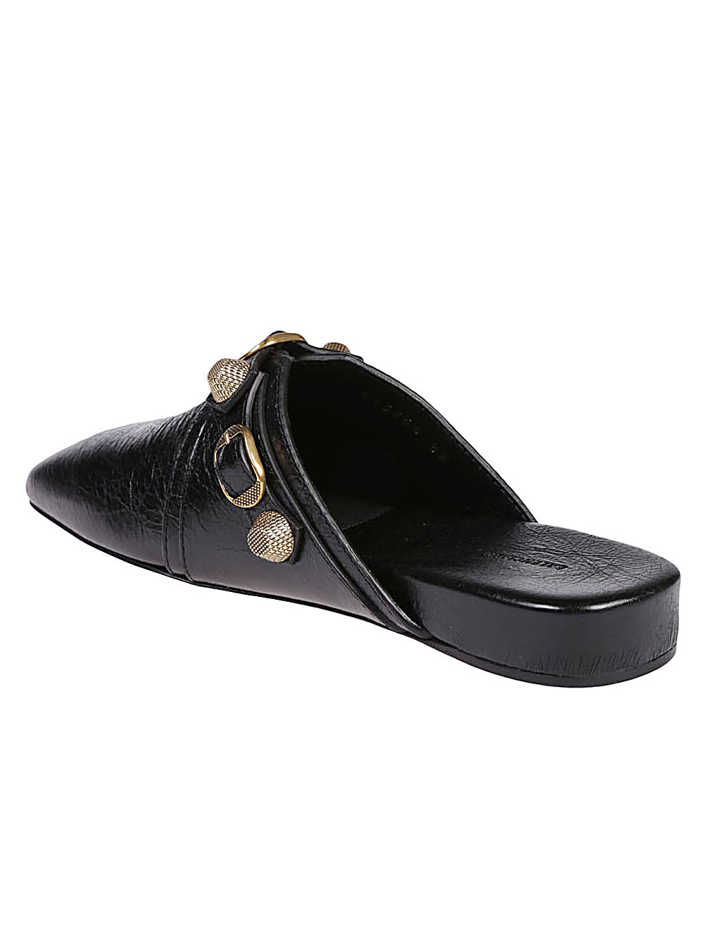 Balenciaga Cozy Cagole leather mules in black Balenciaga