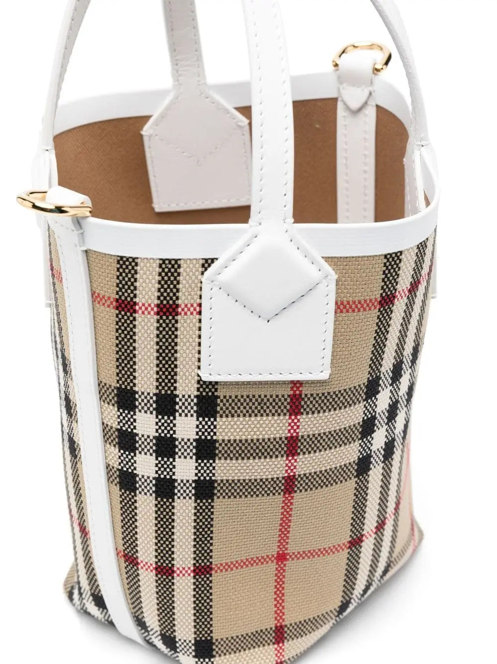 Burberry check motif mini bucket bag Burberry