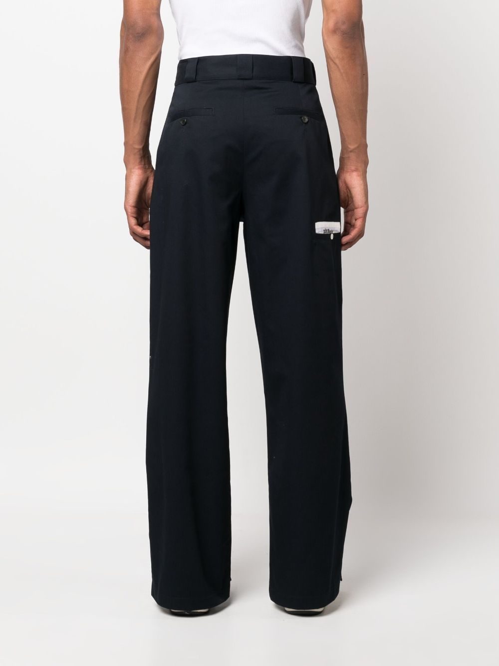 Palm Angels Trousers Blue Palm Angels