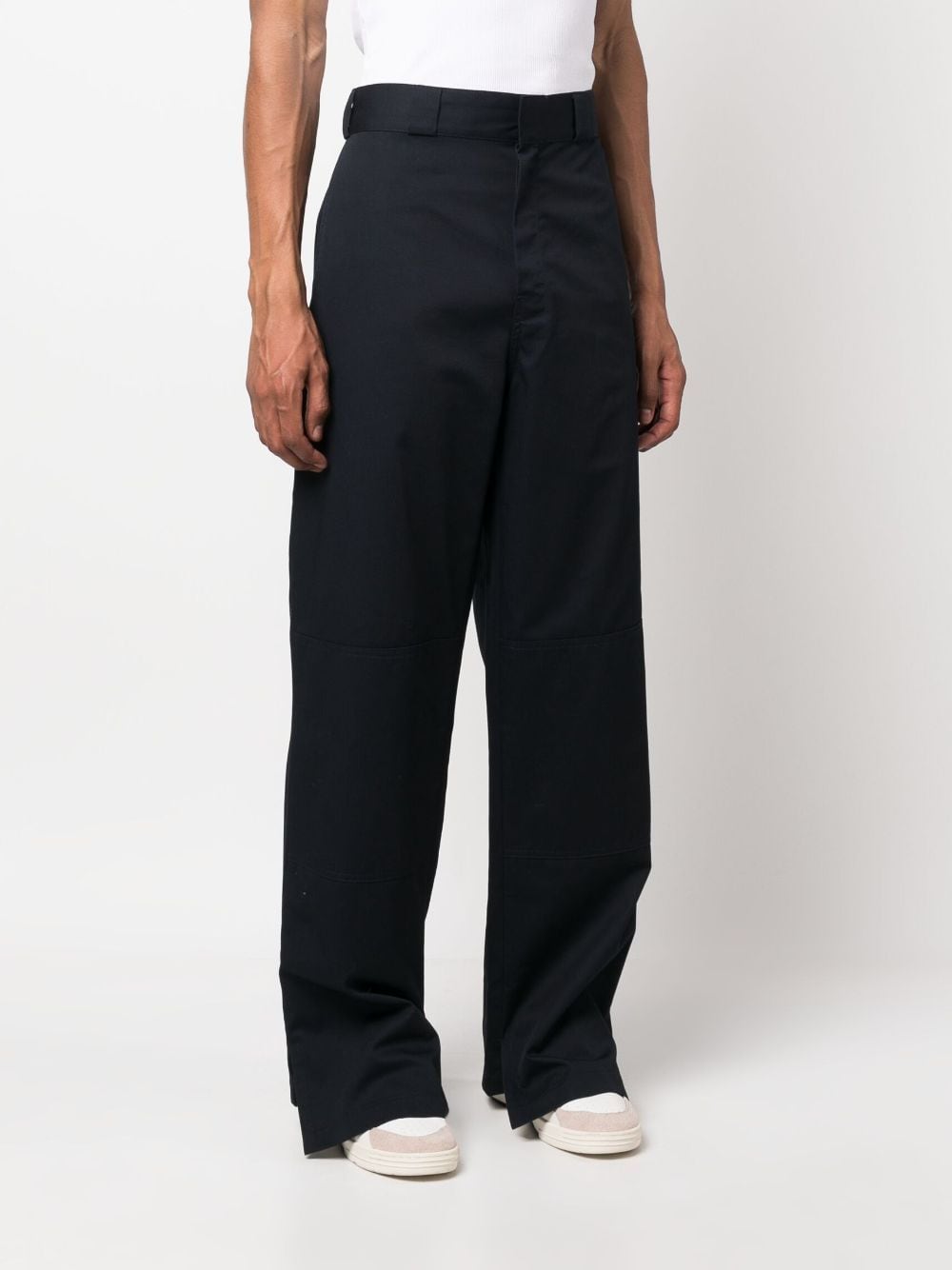 Palm Angels Trousers Blue Palm Angels