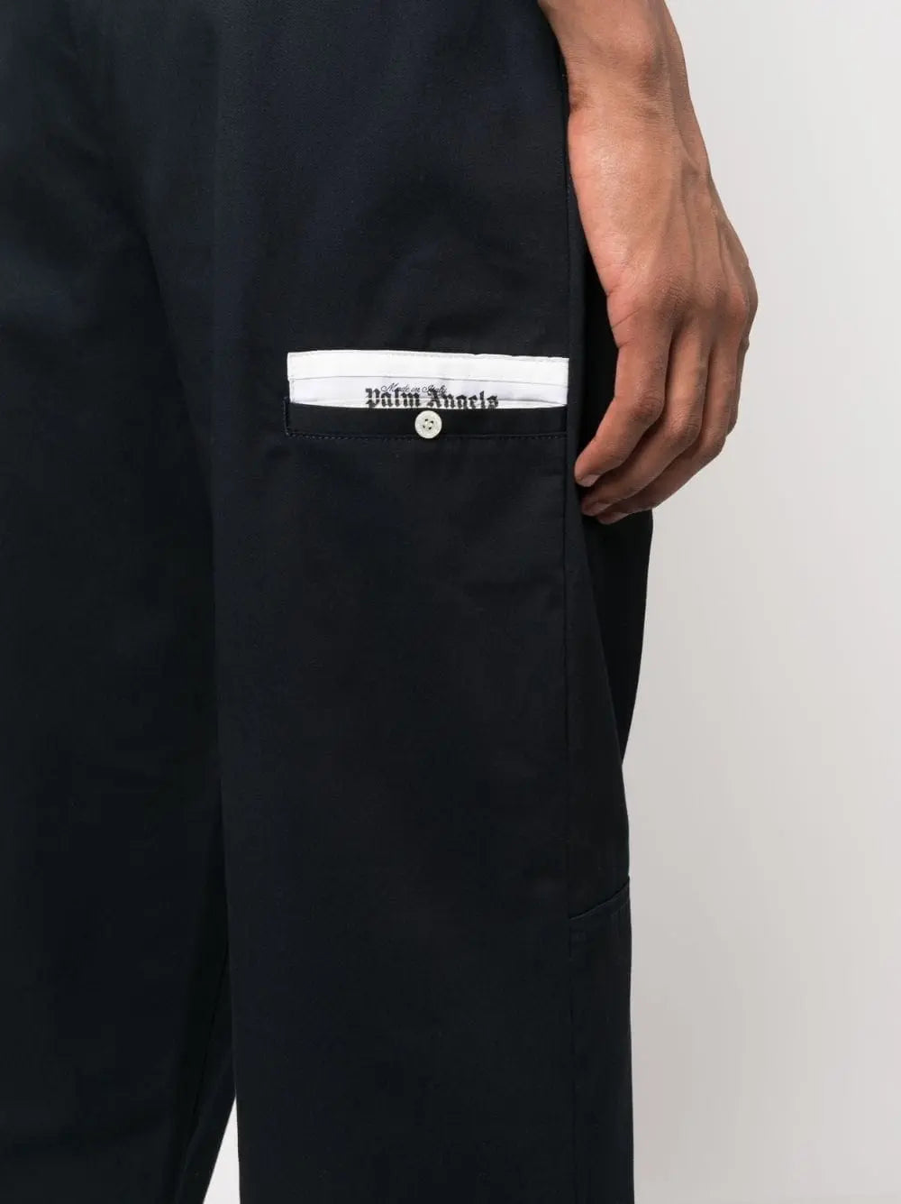 Palm Angels Trousers Blue Palm Angels