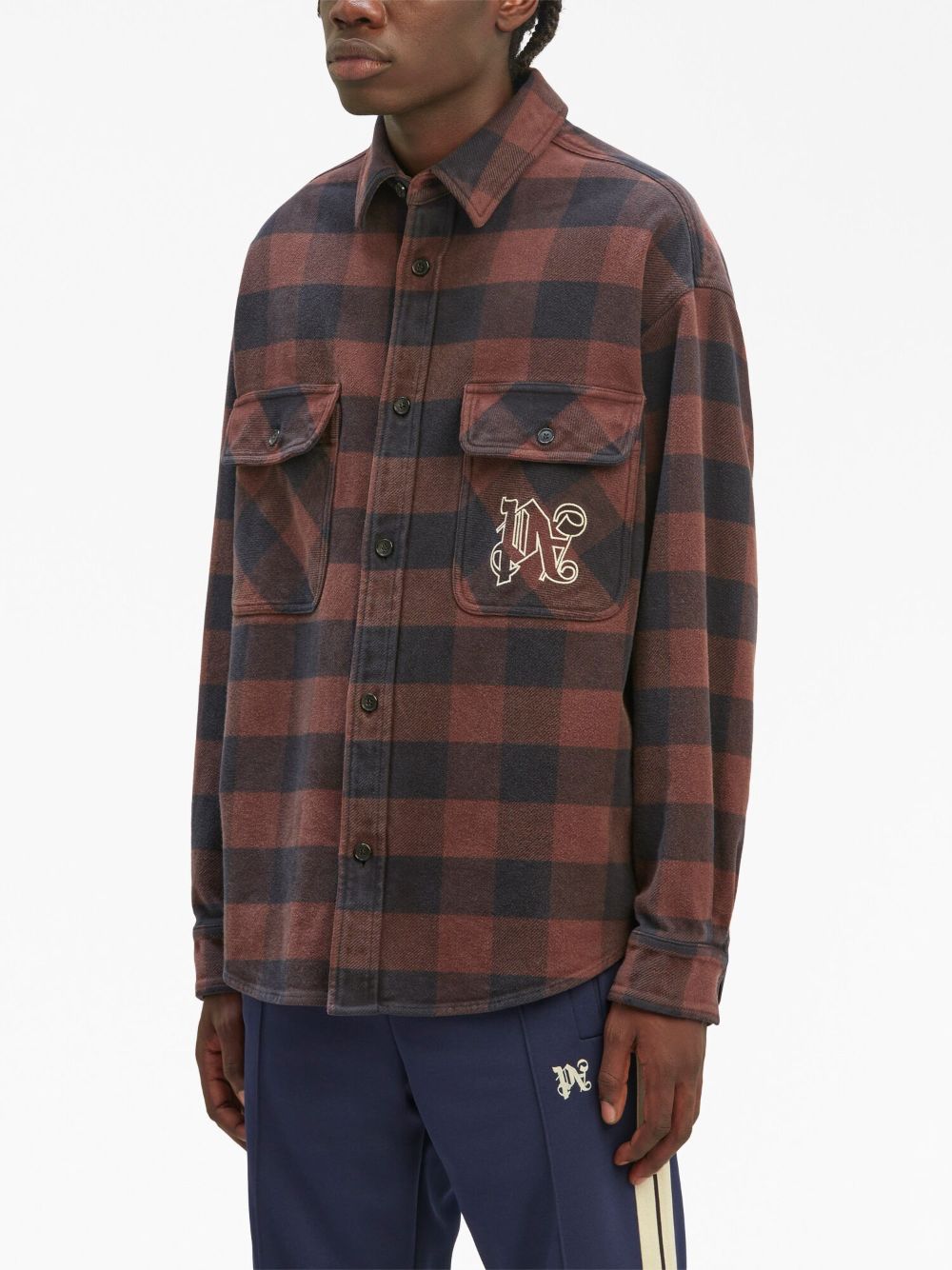 Palm Angels Shirts Brown Palm Angels