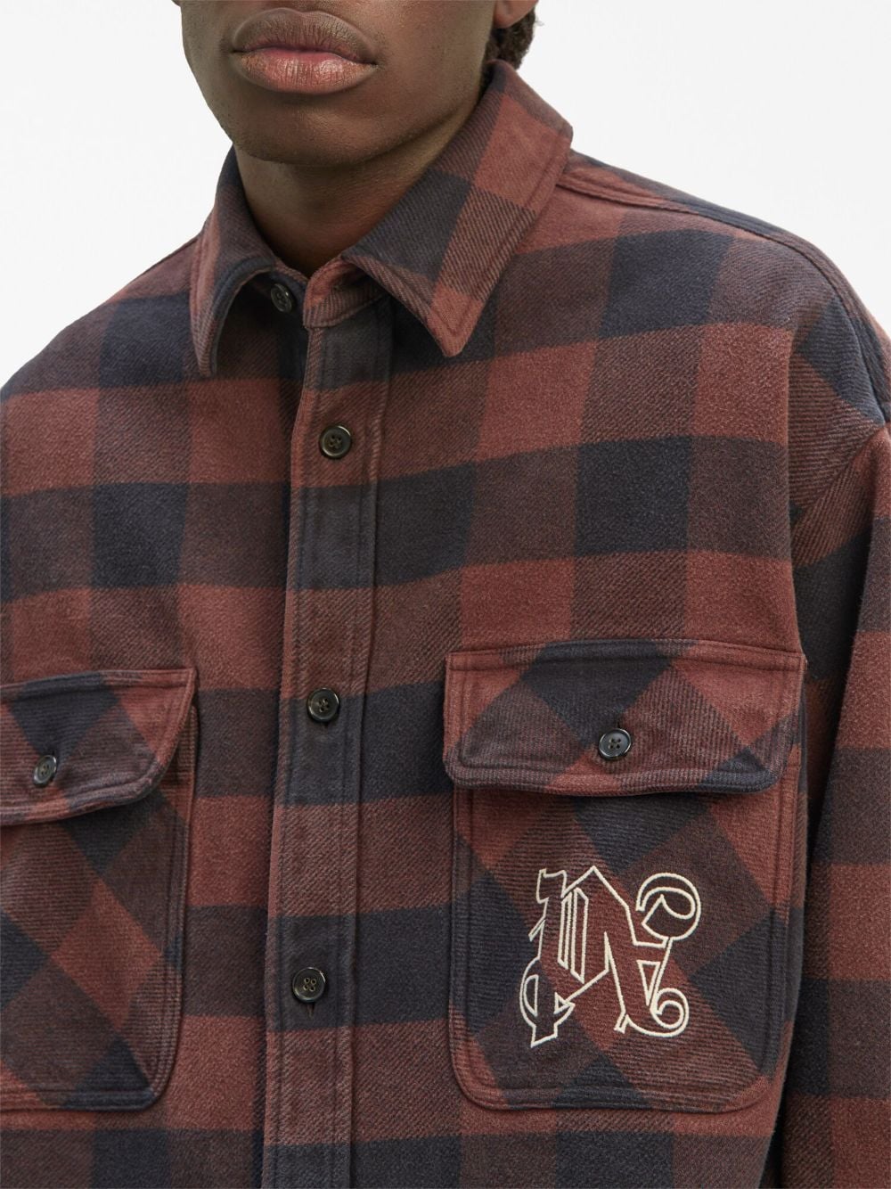 Palm Angels Shirts Brown Palm Angels