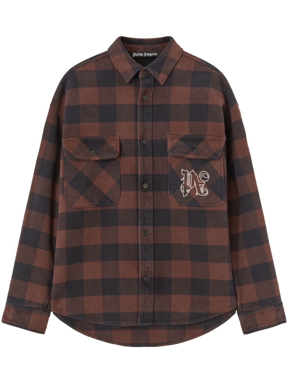 Palm Angels Shirts Brown Palm Angels