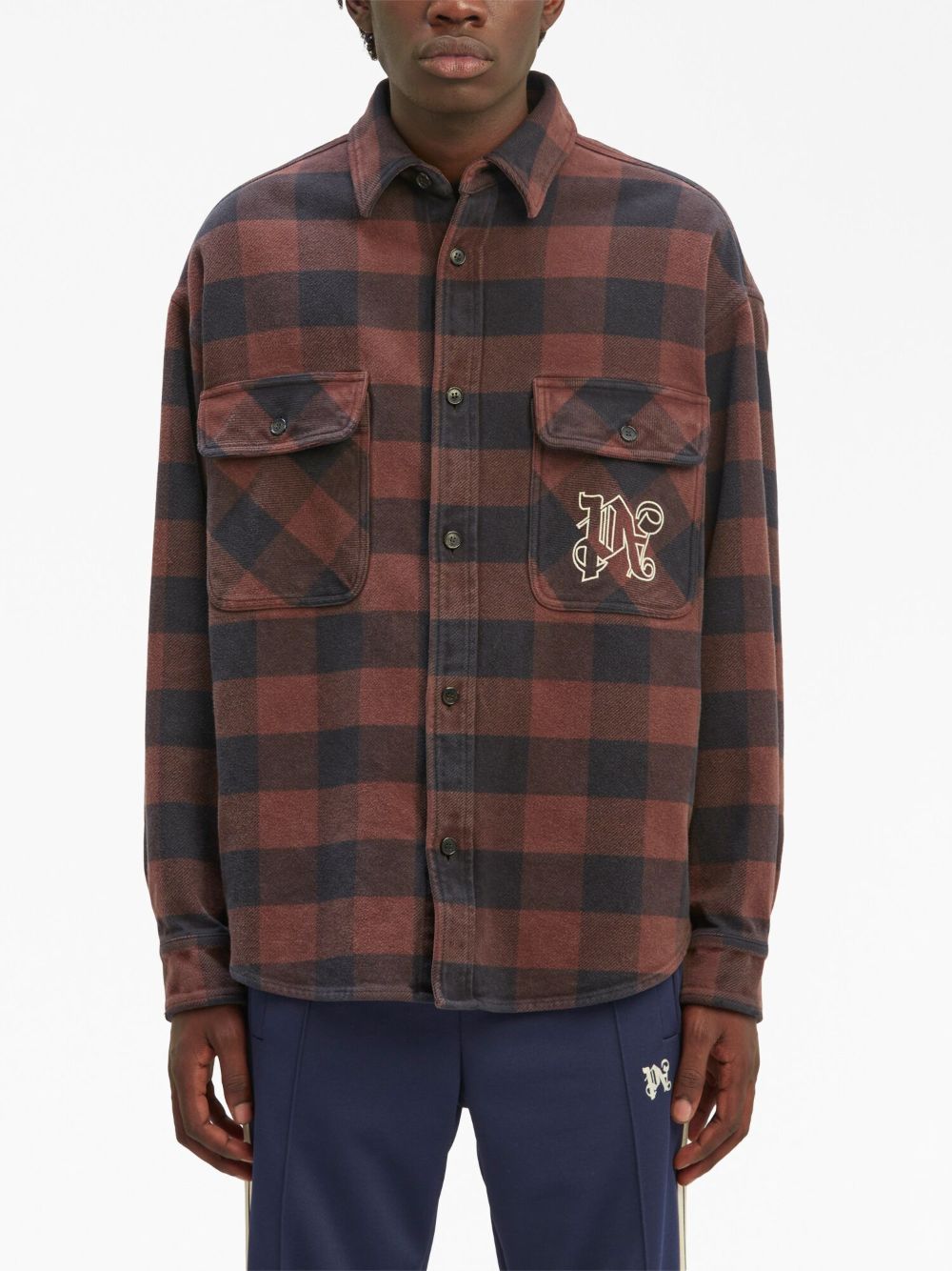 Palm Angels Shirts Brown Palm Angels