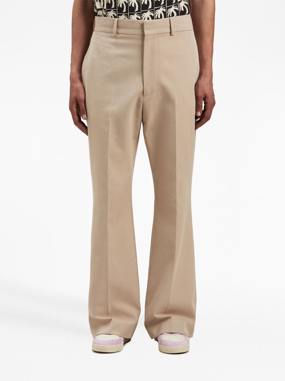 Palm Angels Trousers Beige Palm Angels