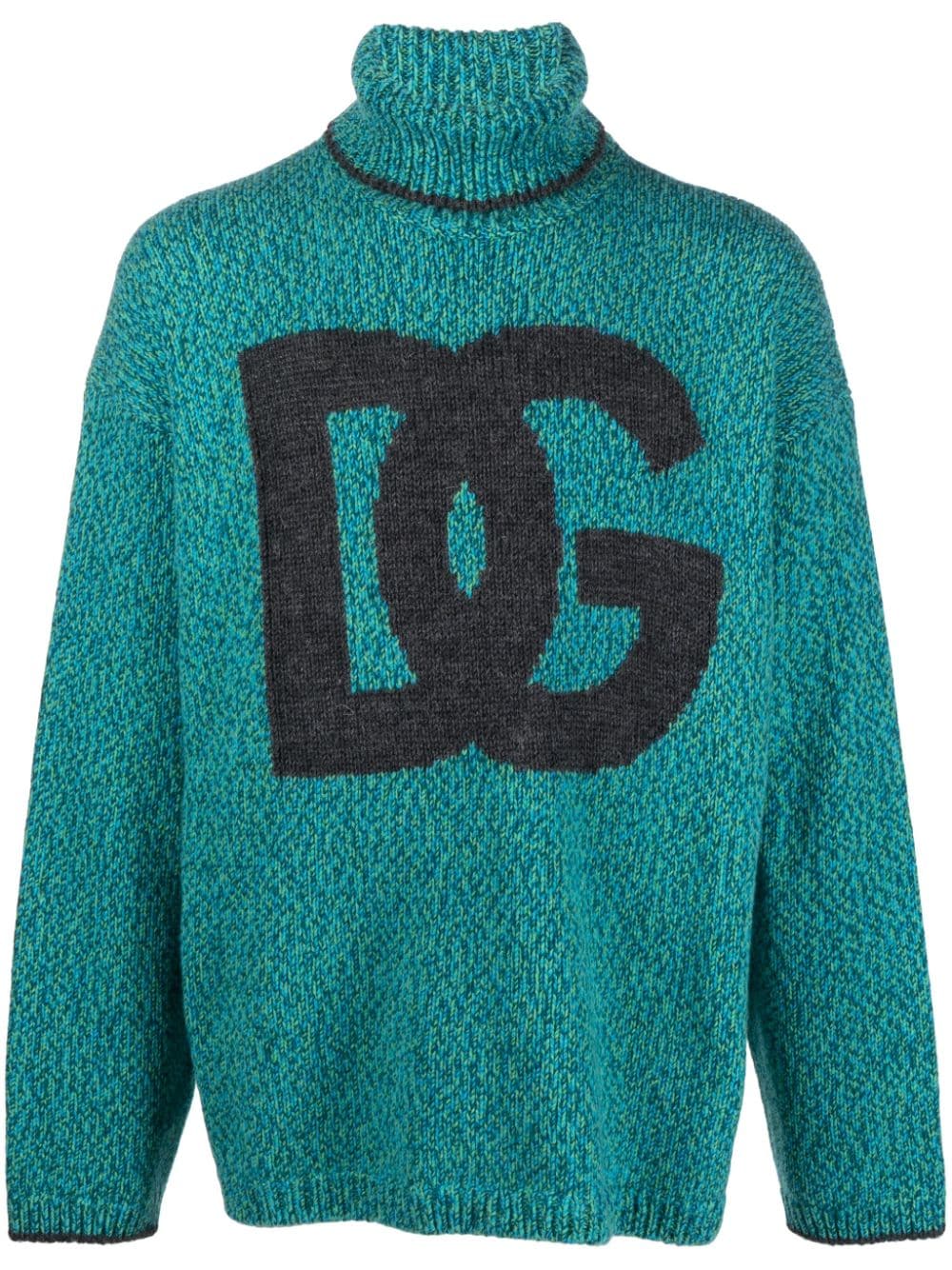 Dolce & Gabbana intarsia-knit logo jumper Dolce & Gabbana