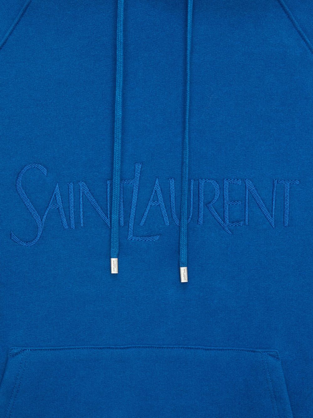Saint Laurent logo-embroidered cotton hoodie Saint Laurent