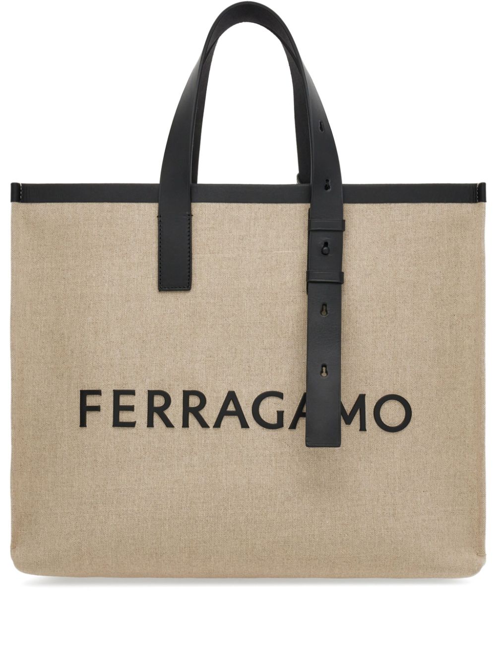 Ferragamo logo-embossed leather tote bag Ferragamo
