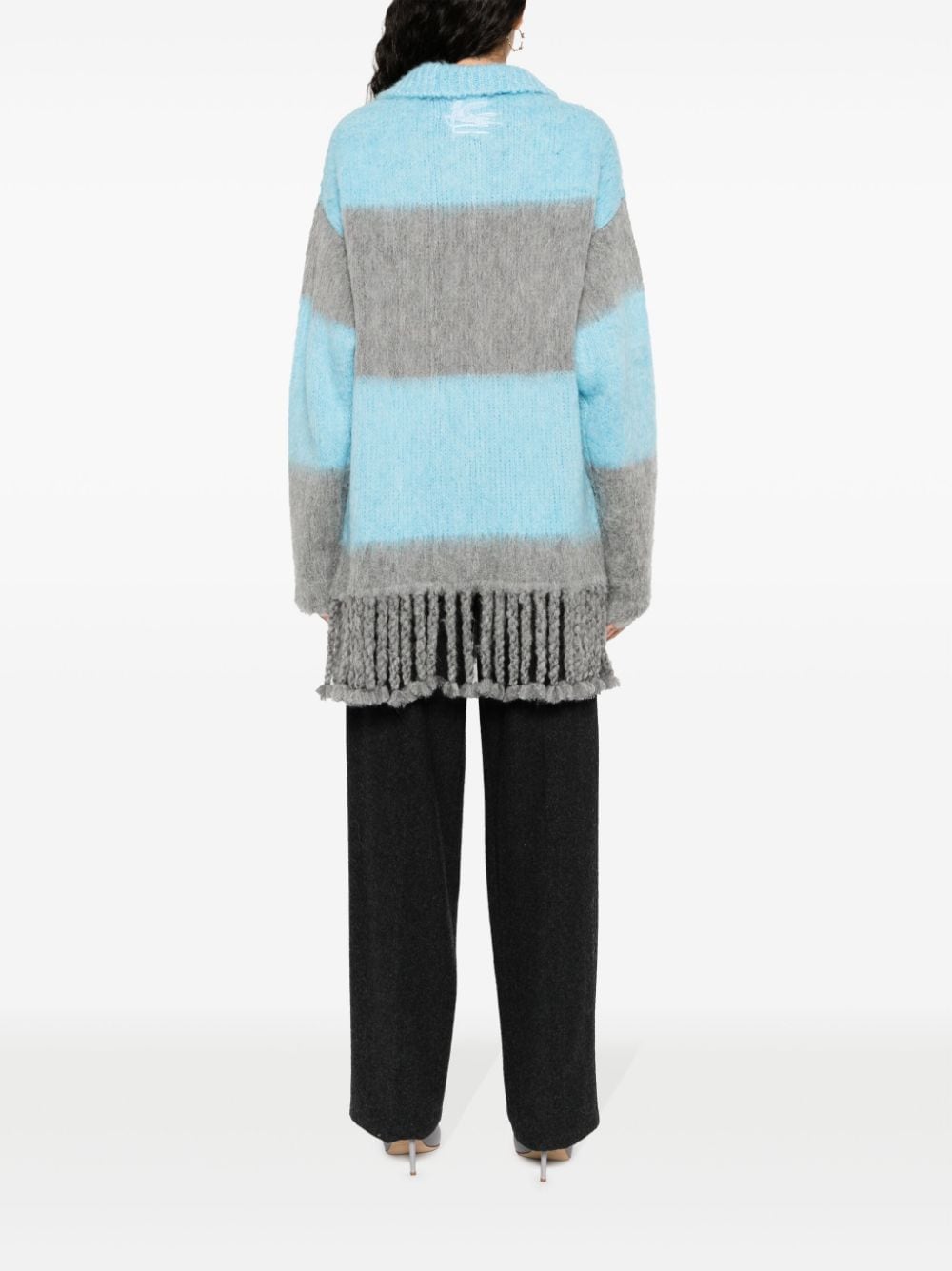 Etro Fringed-edge sweater minidress Etro