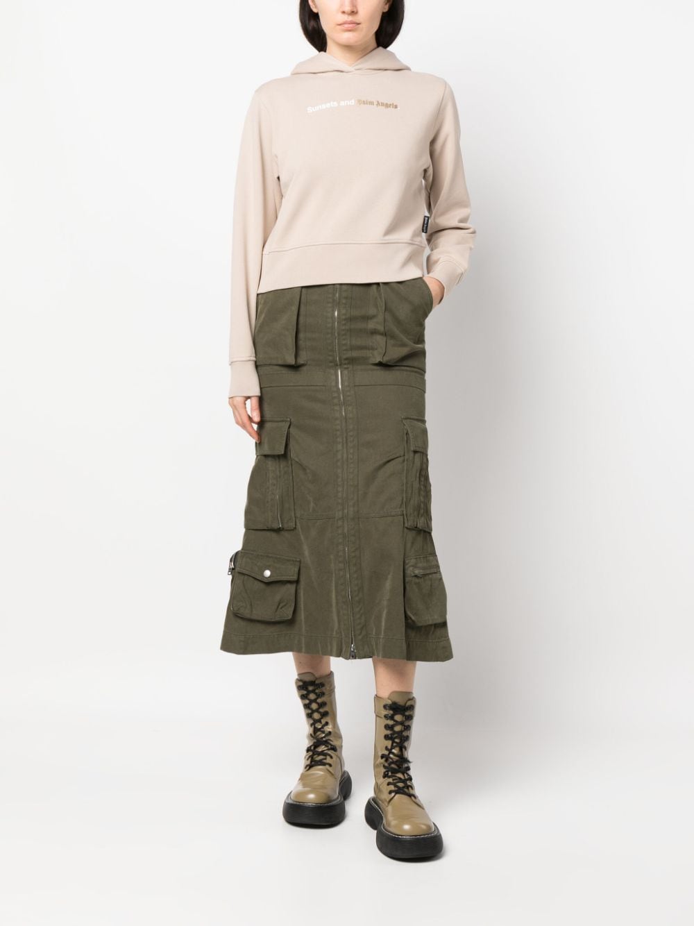 Palm Angels Sweaters Beige Palm Angels