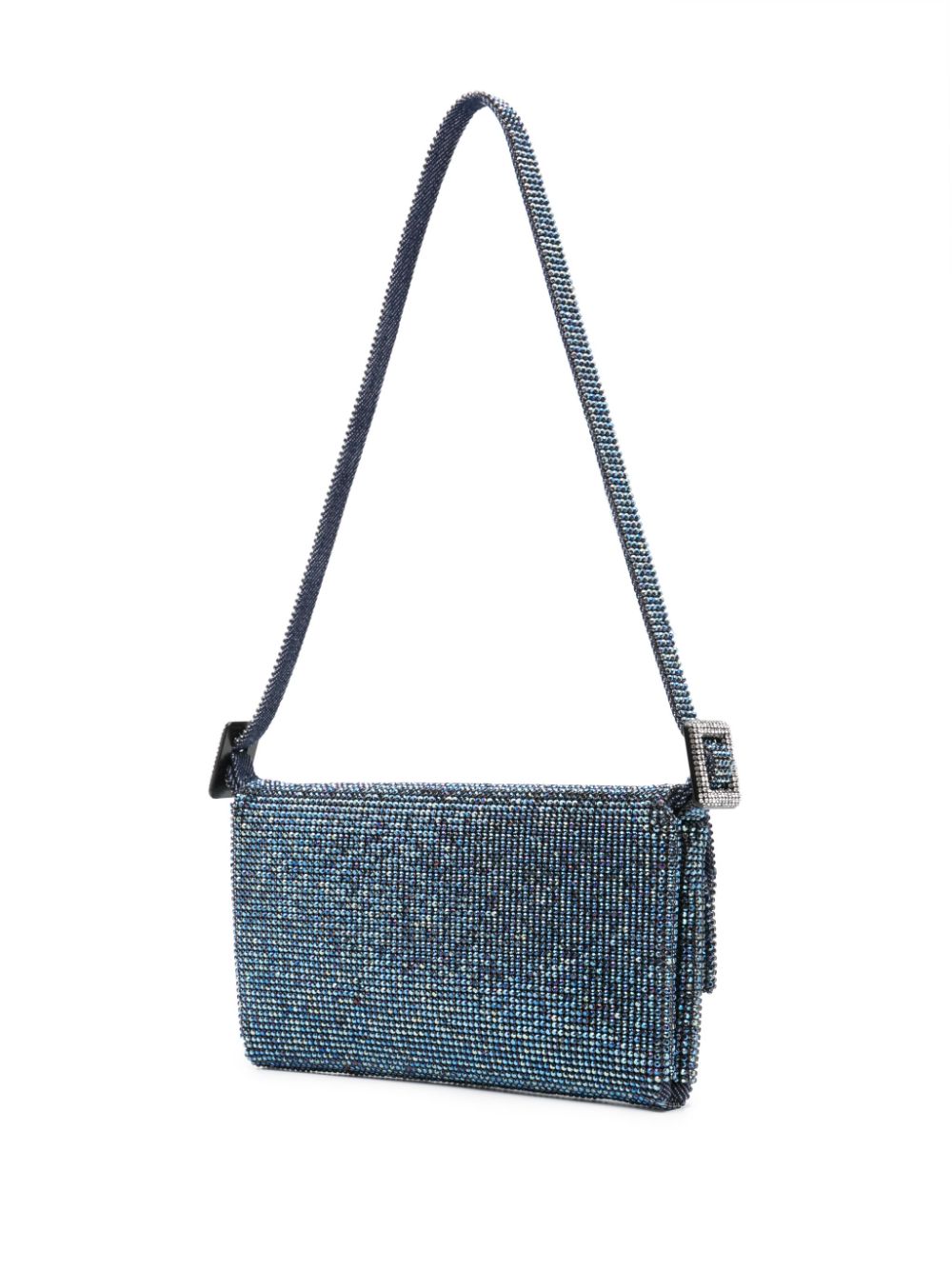 Benedetta Bruzziches Vitty La Mignon rhinestone-embellished denim bag Benedetta Bruzziches
