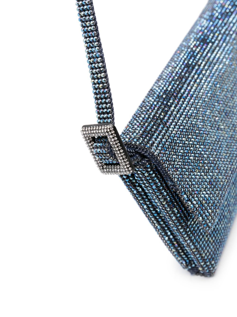 Benedetta Bruzziches Vitty La Mignon rhinestone-embellished denim bag Benedetta Bruzziches