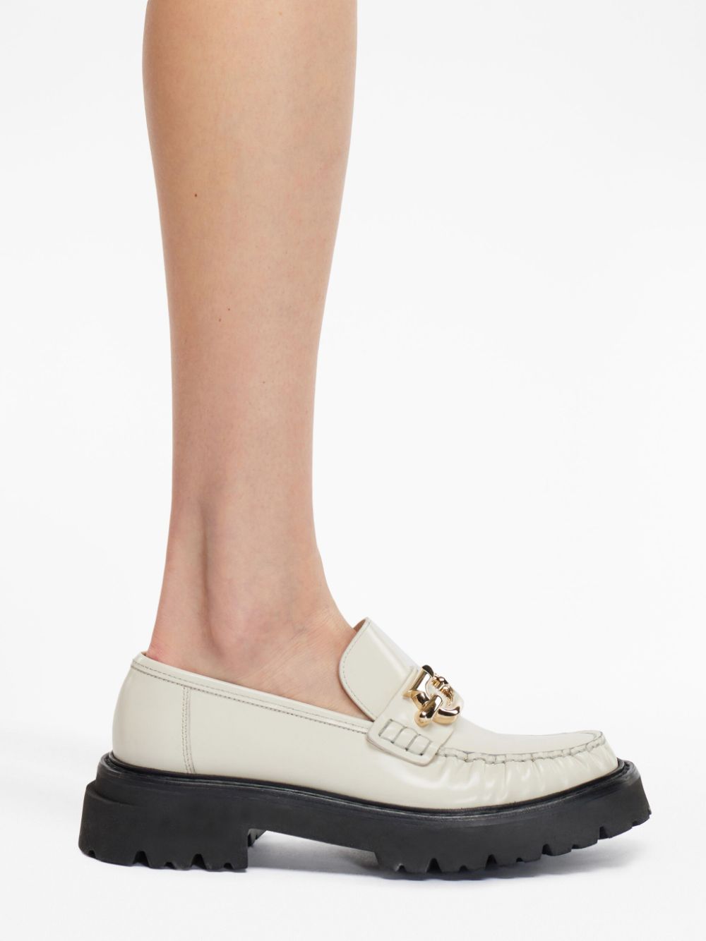 Ferragamo Gancini-plaque Leather Loafers Ferragamo