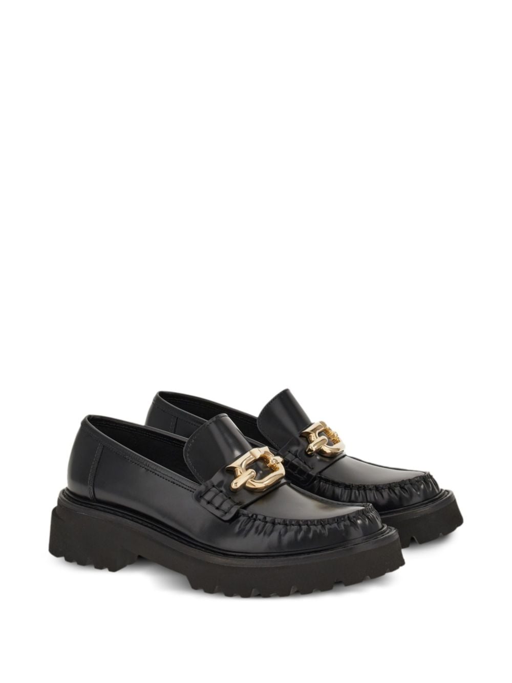 Ferragamo Gancini-buckle Leather Loafers Ferragamo