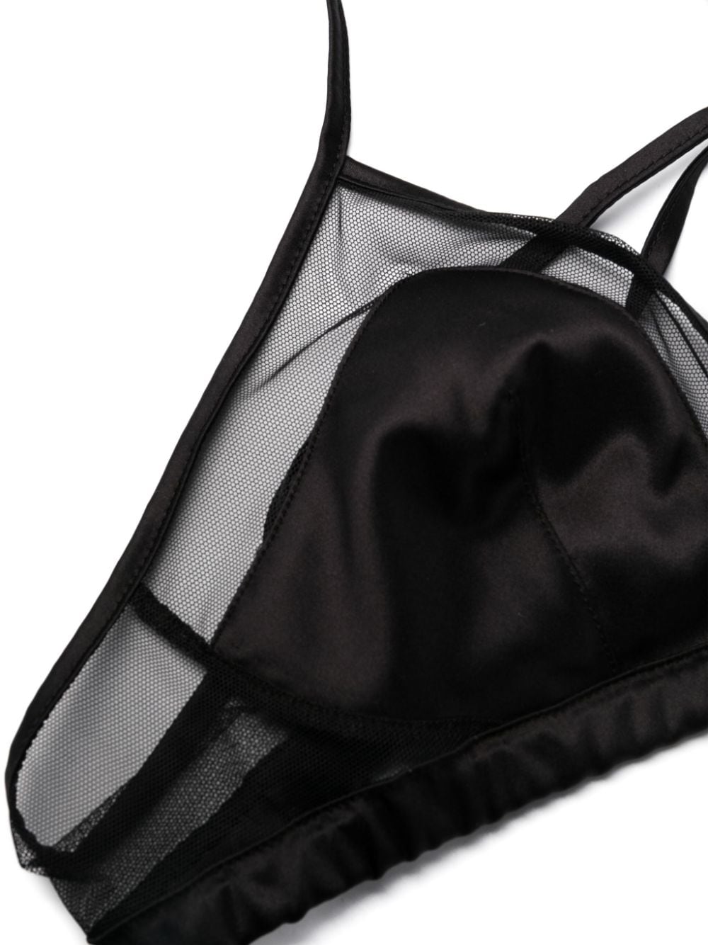 Dolce & Gabbana panelled tulle satin bra Dolce & Gabbana