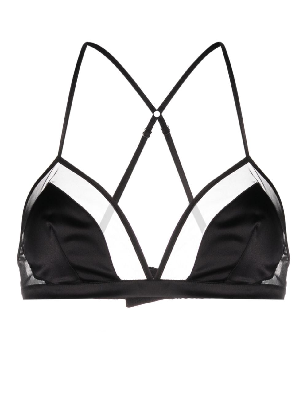 Dolce & Gabbana panelled tulle satin bra Dolce & Gabbana