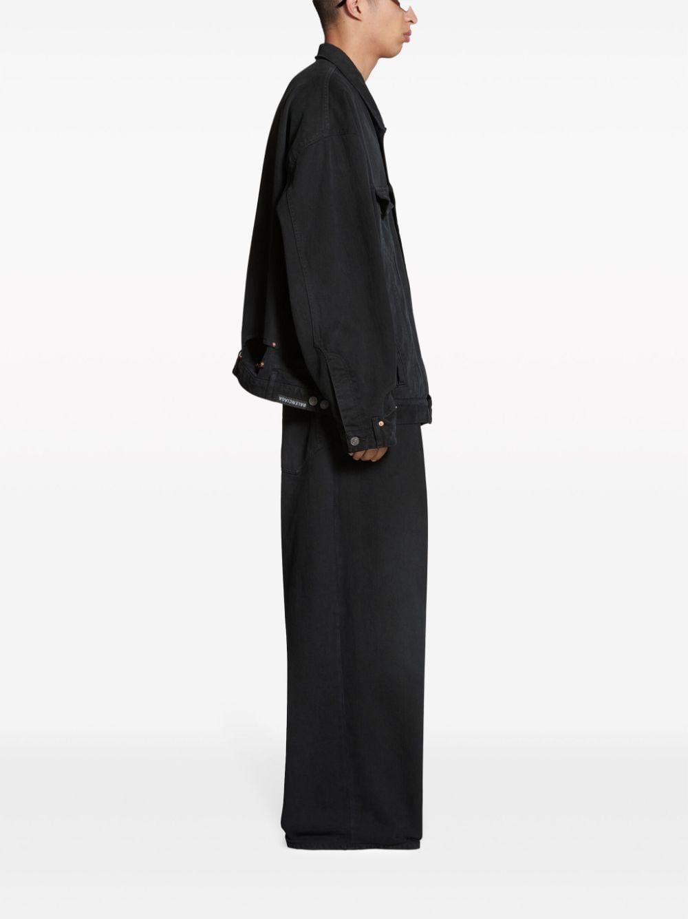 Balenciaga deconstructed denim jacket Balenciaga