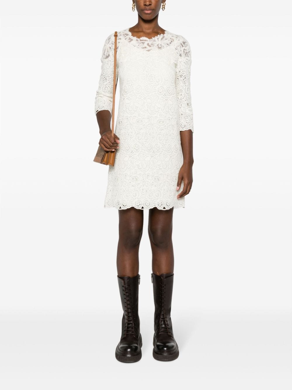 Ermanno Scervino Wool blend short dress Ermanno Scervino