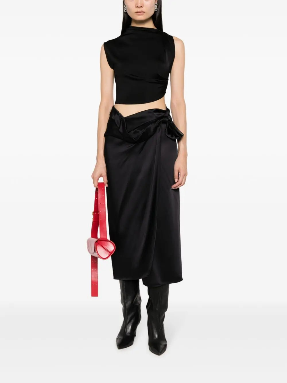 Erika Cavallini Semi-Couture Skirts Black Erika Cavallini Semi-Couture