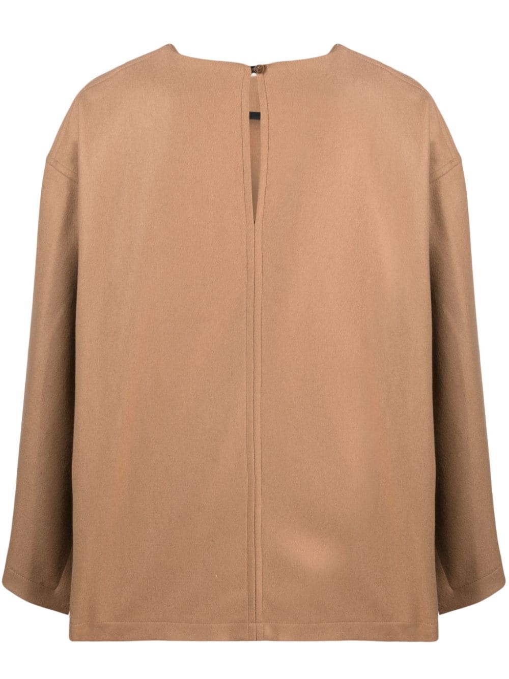 Erika Cavallini Semi-Couture Top Camel Erika Cavallini Semi-Couture