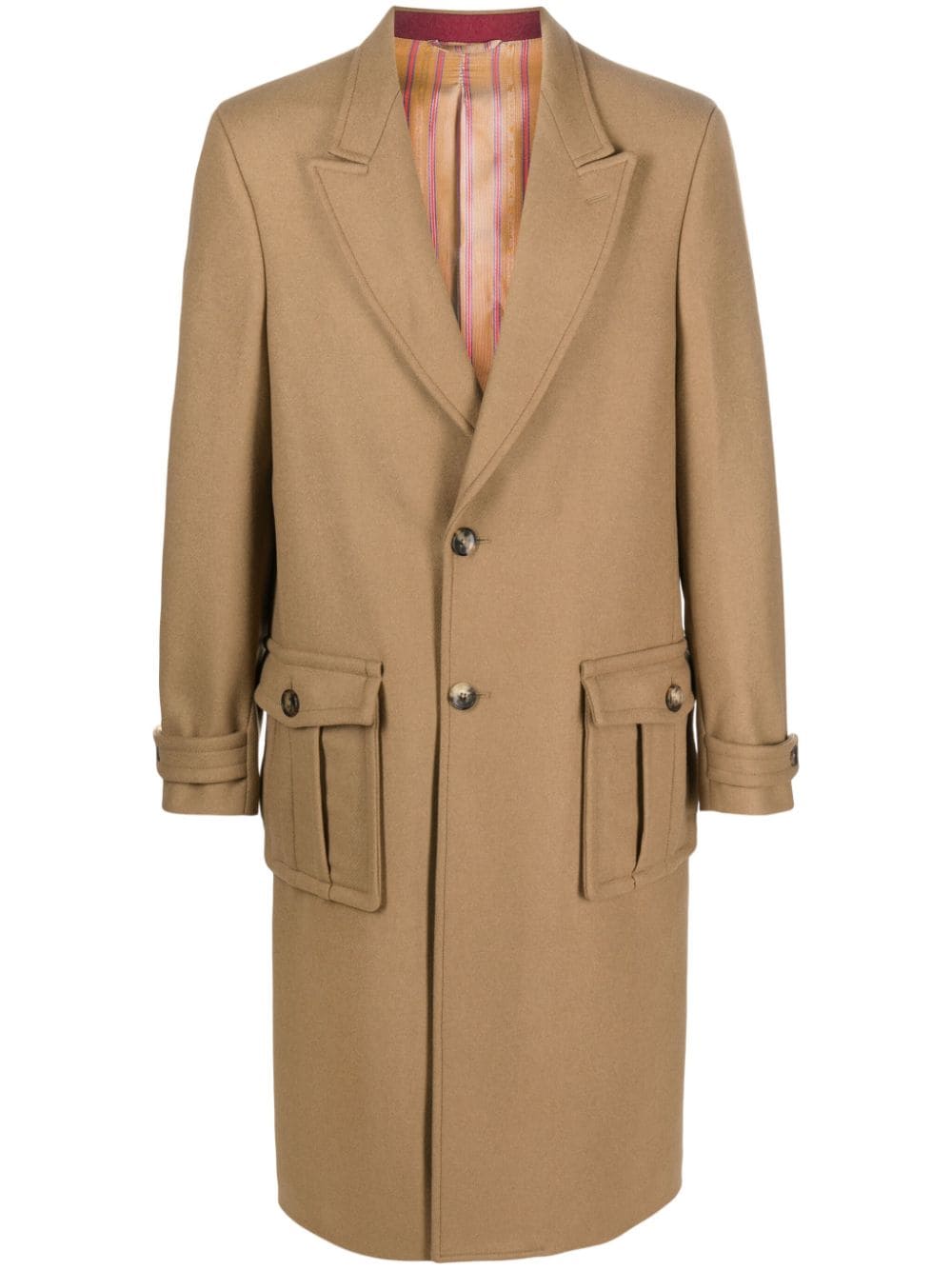 Etro Single-breasted wool-blend coat Etro