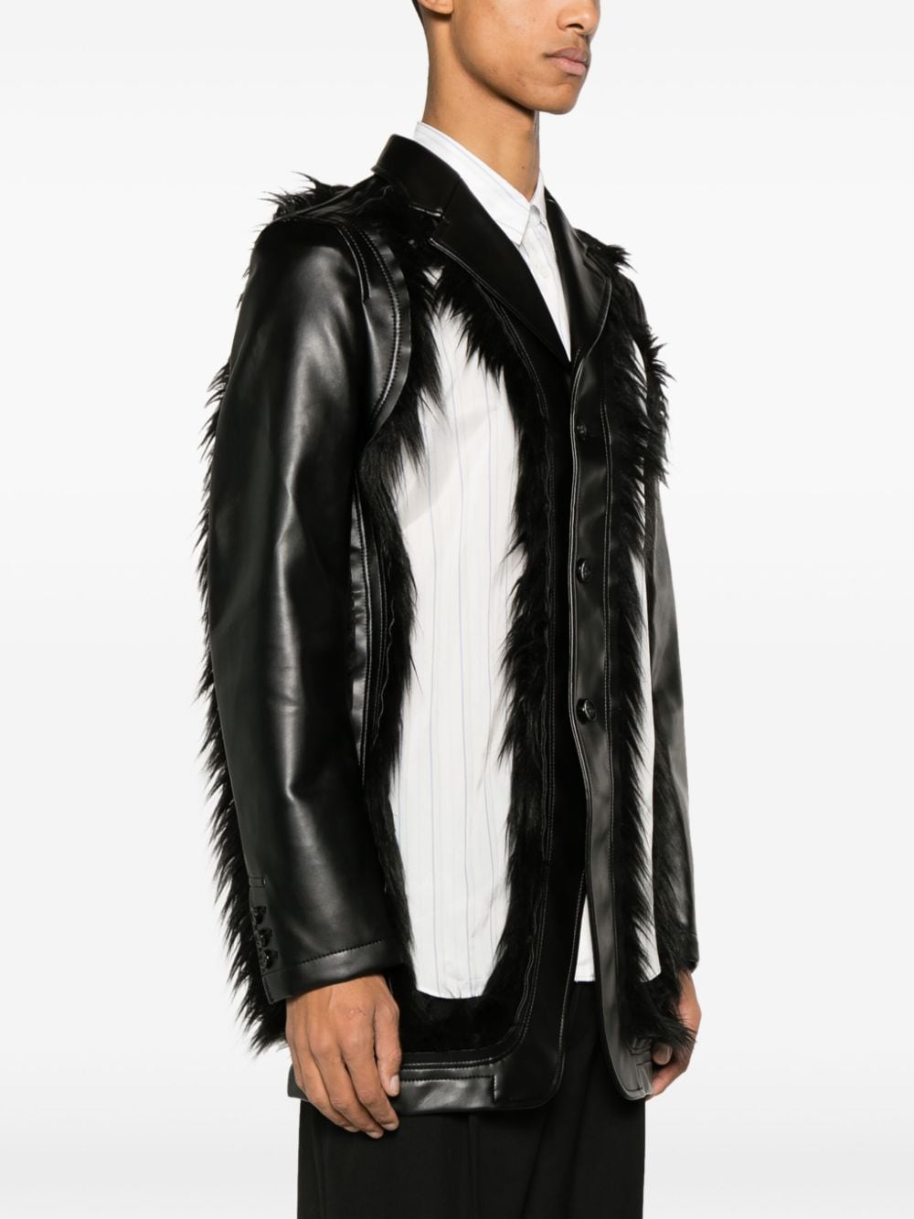 HOMME PLUS Jackets Black Homme Plus