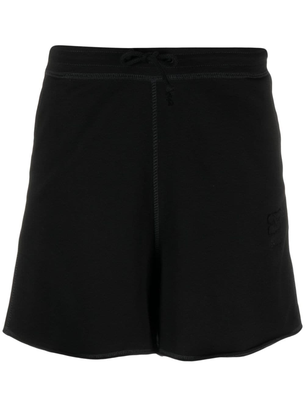 Ganni logo-patch shorts Ganni