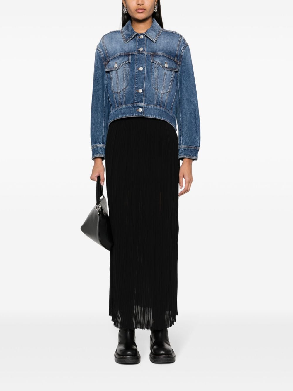 Alexander McQueen Cropped denim jacket Alexander McQueen