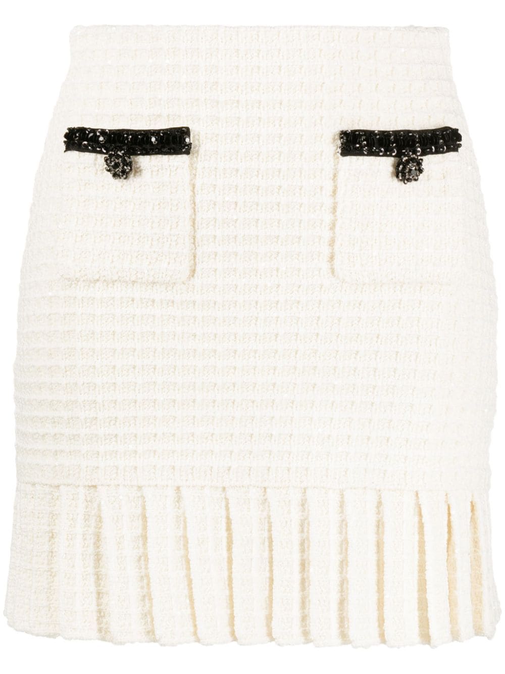 Self-Portrait Waffle-knit mini skirt Self-Portrait