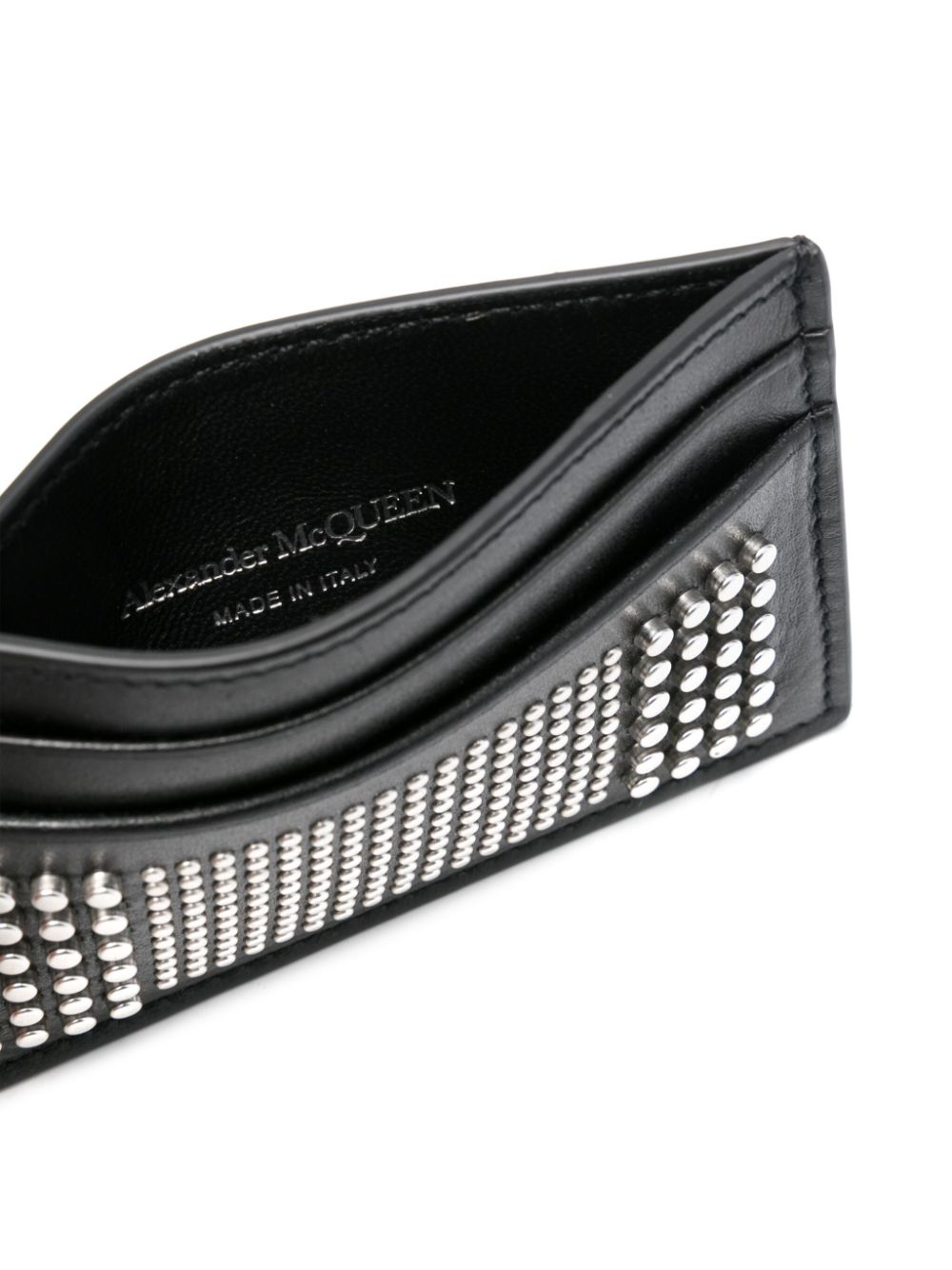 Alexander McQueen Studded leather card case Alexander Mcqueen