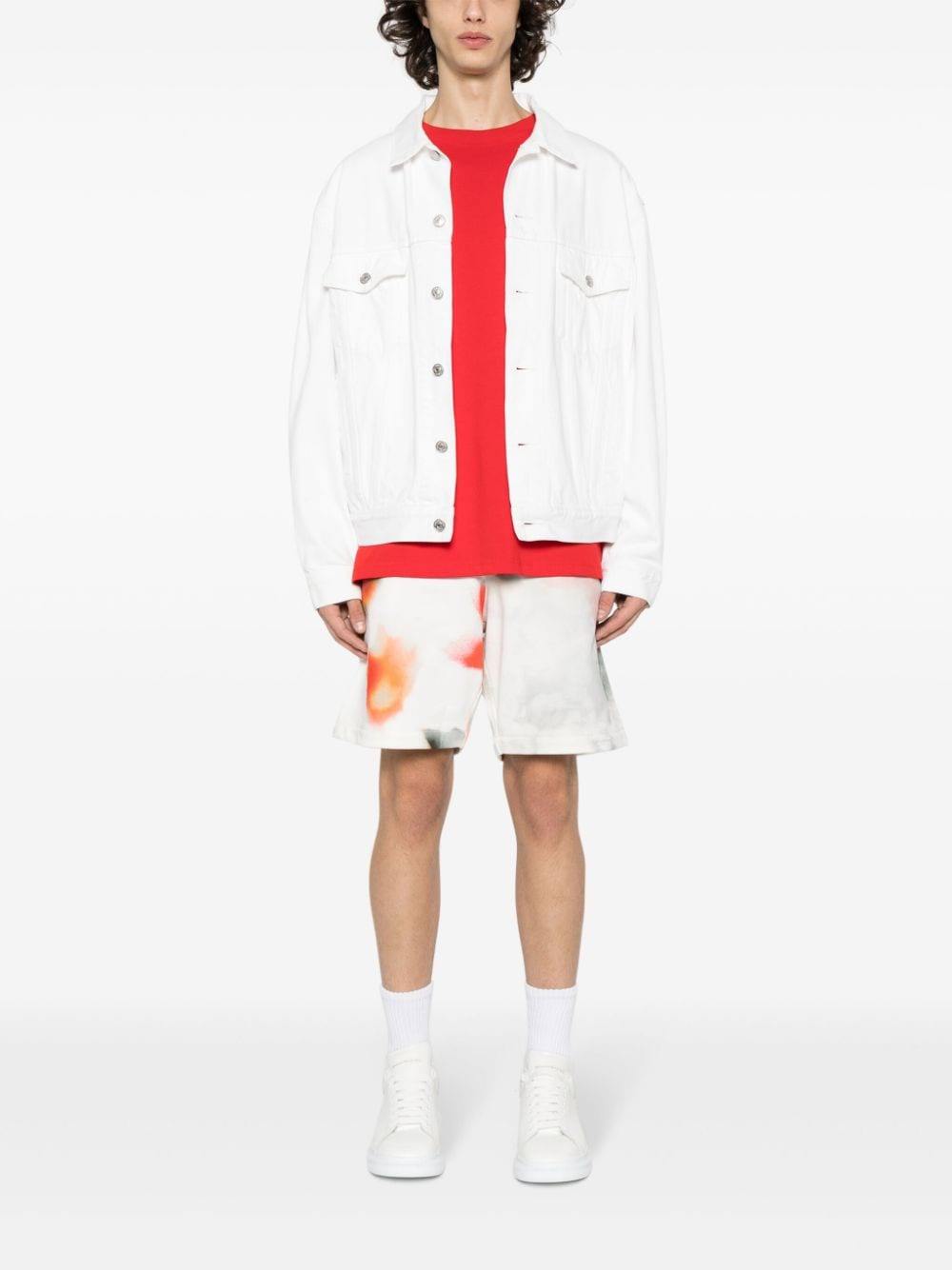 Alexander McQueen Shorts White Alexander Mcqueen