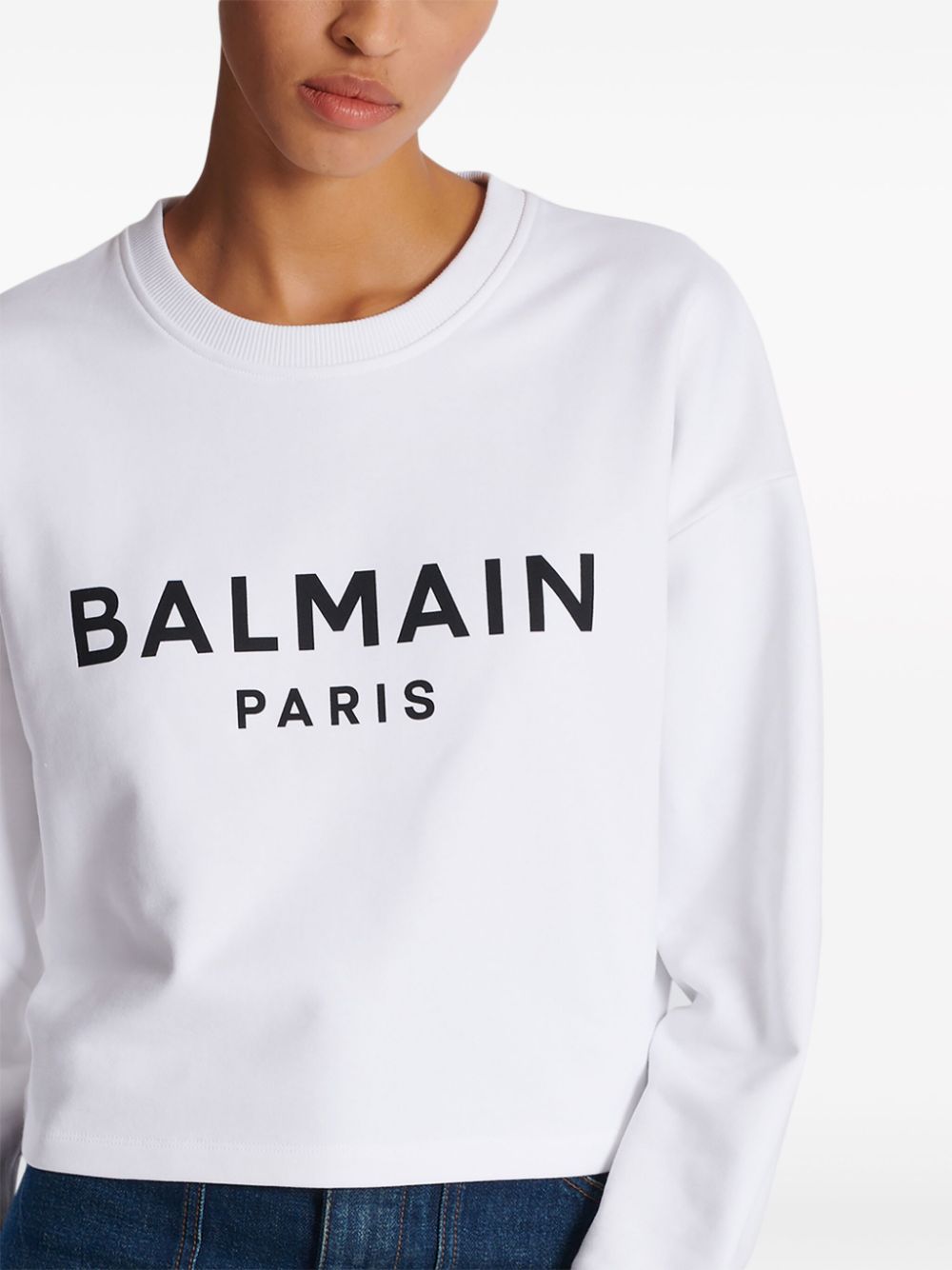 Balmain Logo-print cotton sweatshirt Balmain