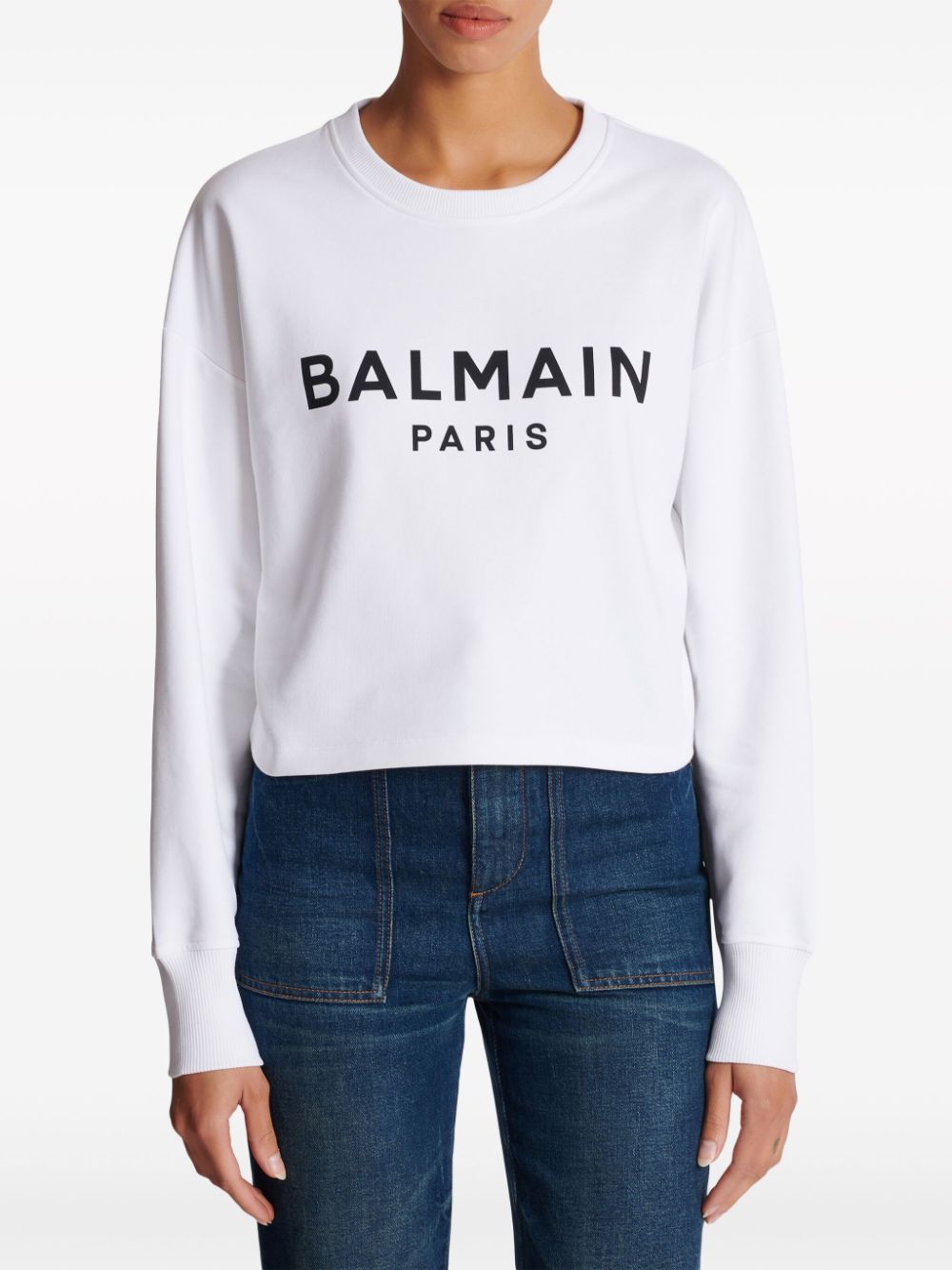 Balmain Logo-print cotton sweatshirt Balmain