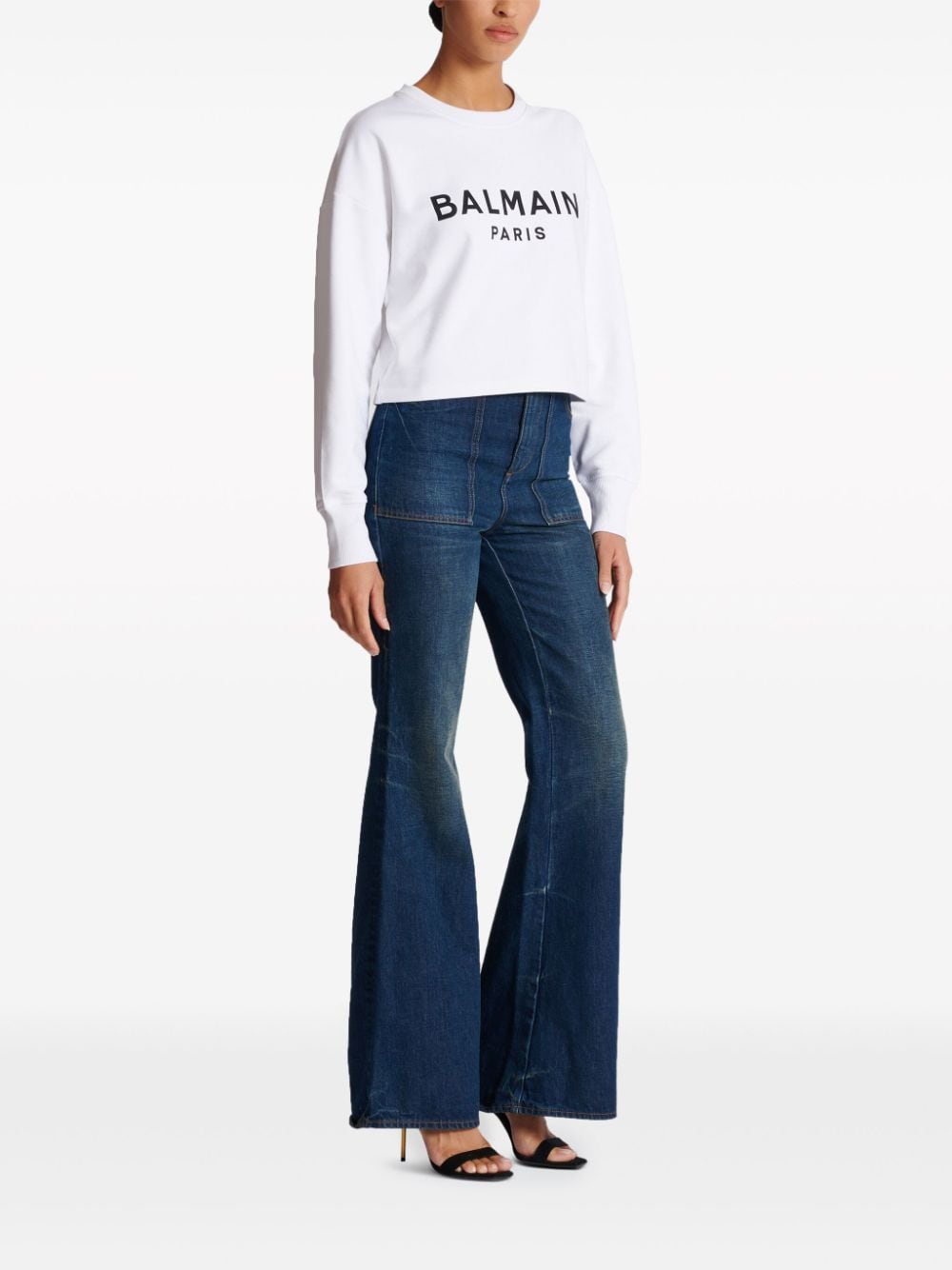 Balmain Logo-print cotton sweatshirt Balmain