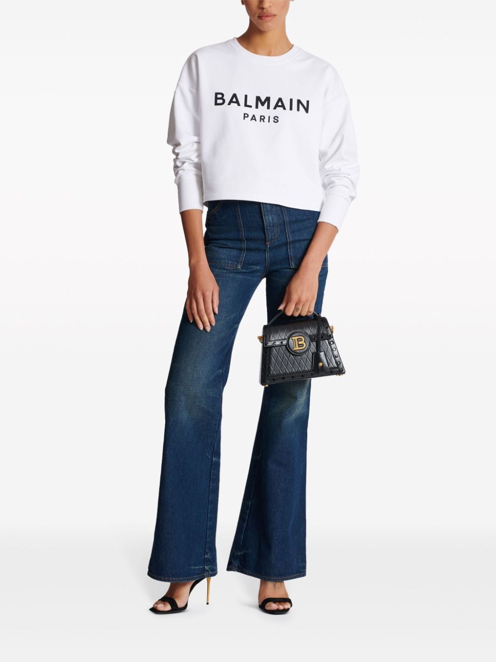 Balmain Logo-print cotton sweatshirt Balmain