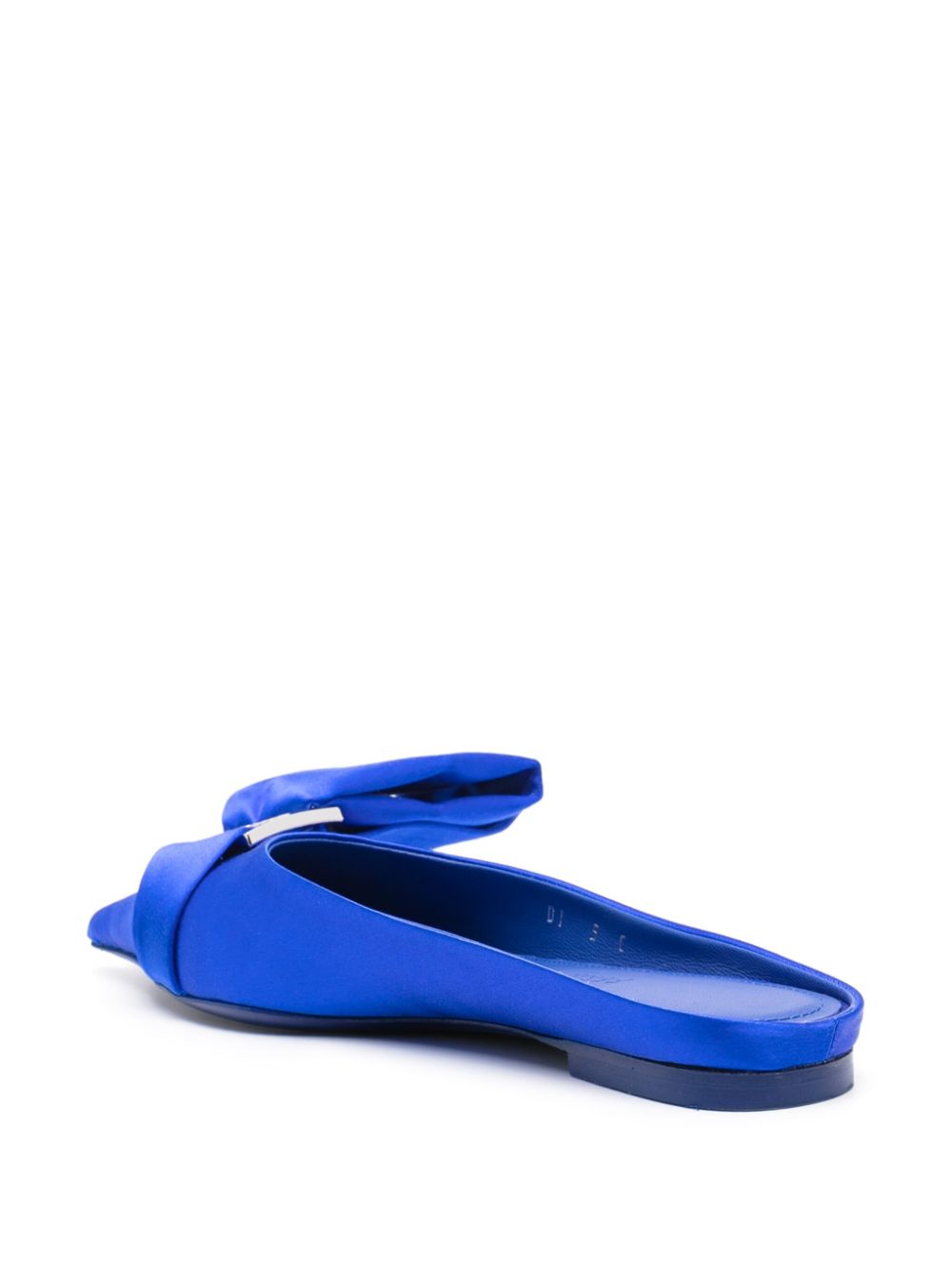 Ferragamo asymmetric-bow Satin Mules Ferragamo