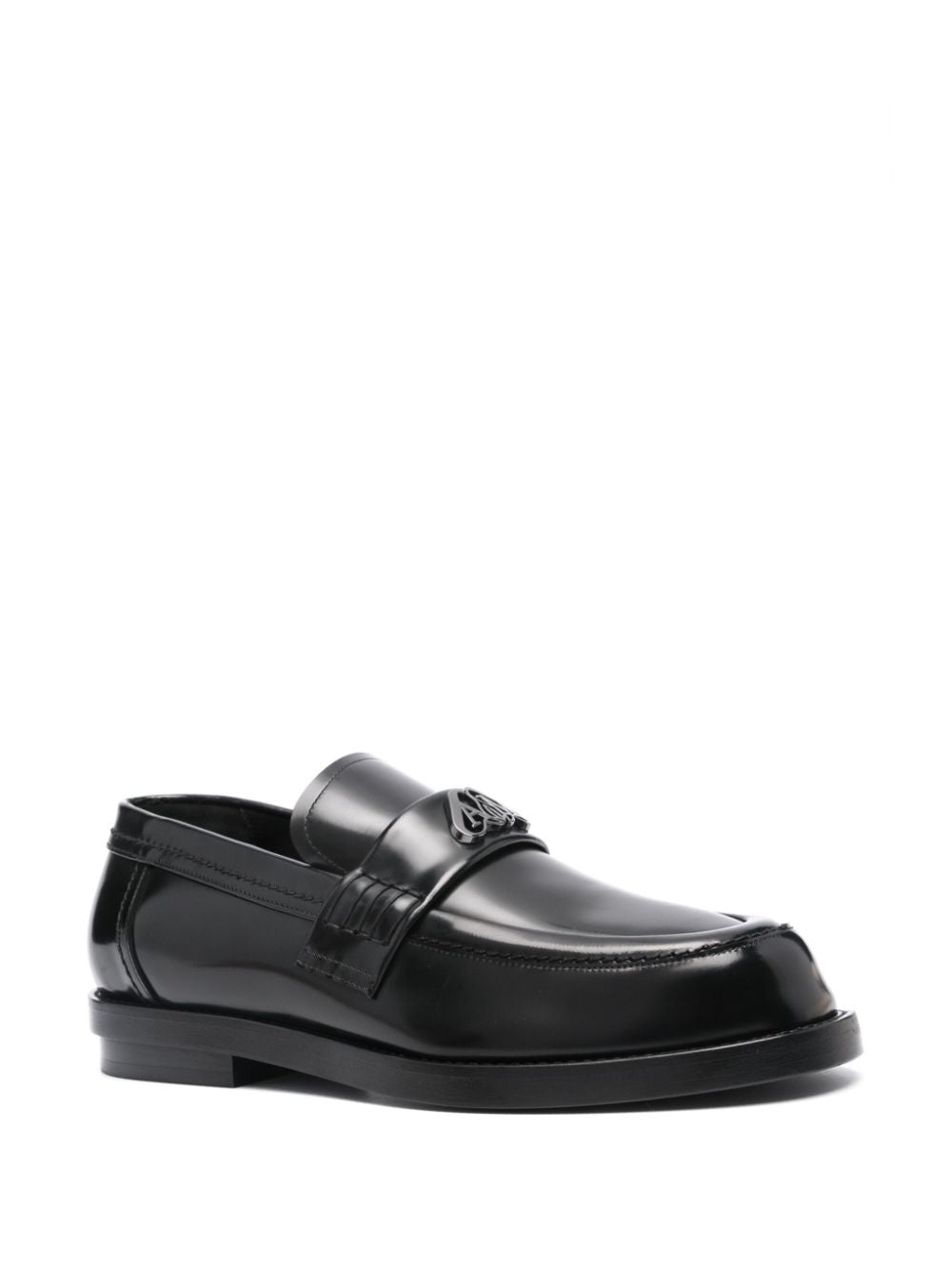 Alexander McQueen logo-plaque Leather Loafers Alexander Mcqueen