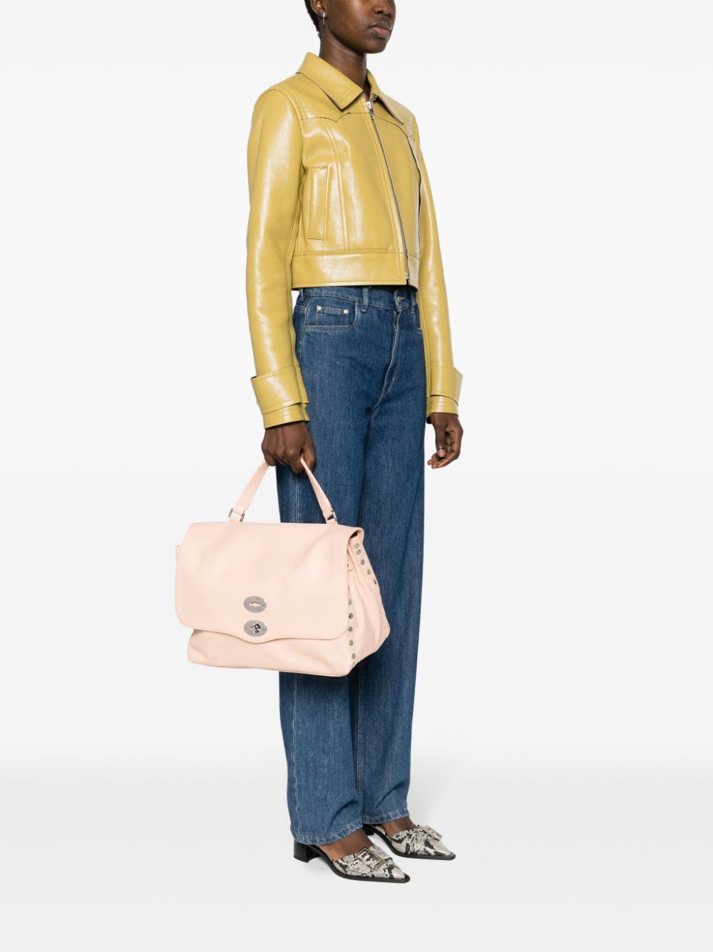 Zanellato Postina small bag in hammered leather Zanellato