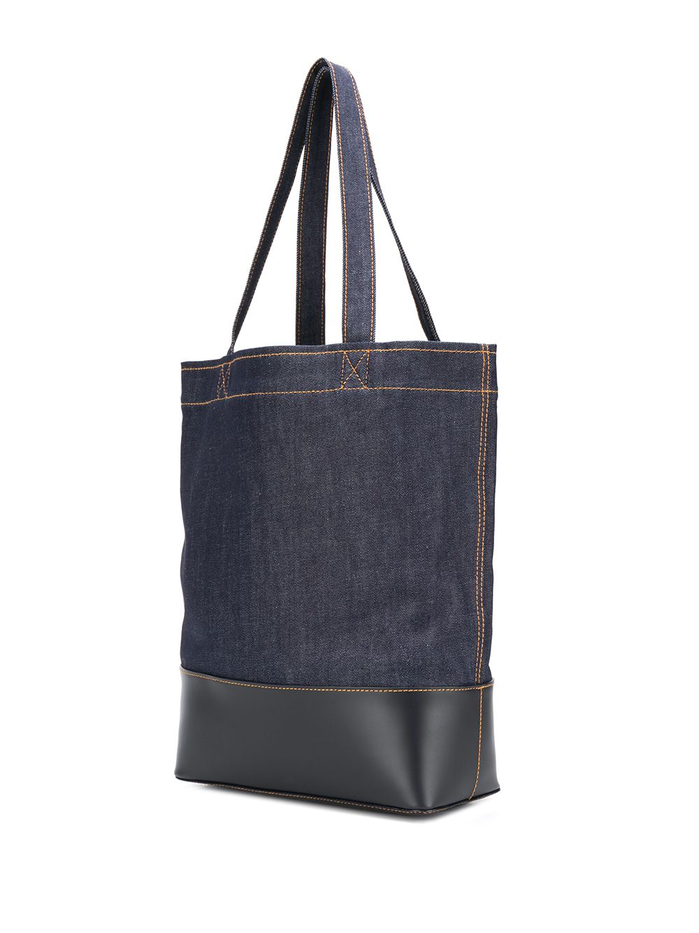 A.P.C. logo print denim tote A.P.C.