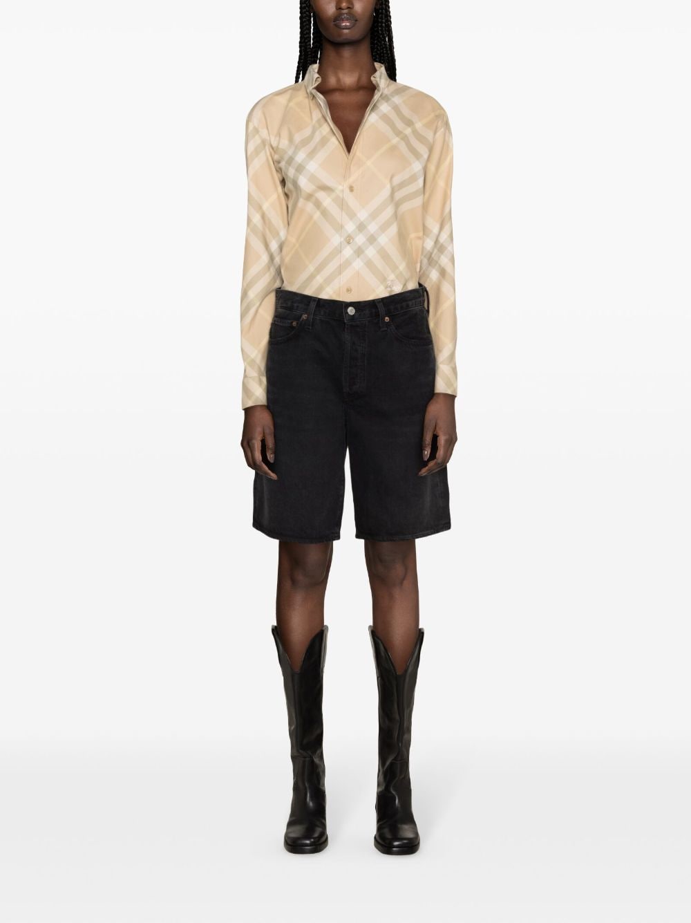 Burberry check motif shirt Burberry