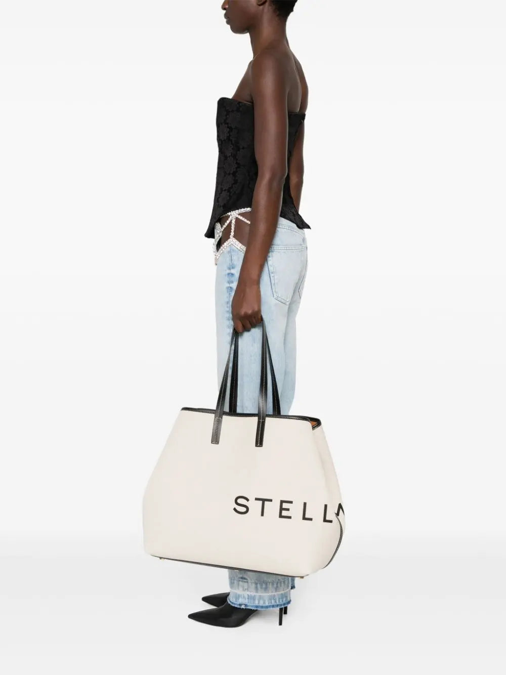 Stella McCartney logo-print detachable-purse bag Stella McCartney