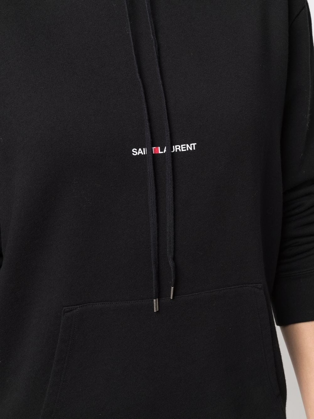 Saint Laurent Logo Print Hoodie Saint Laurent