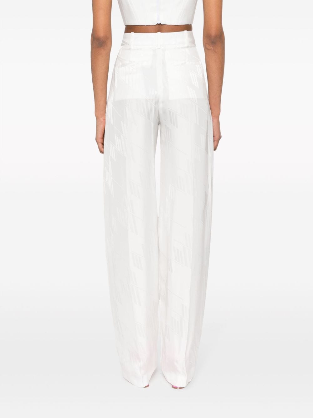 The Attico Trousers White The Attico