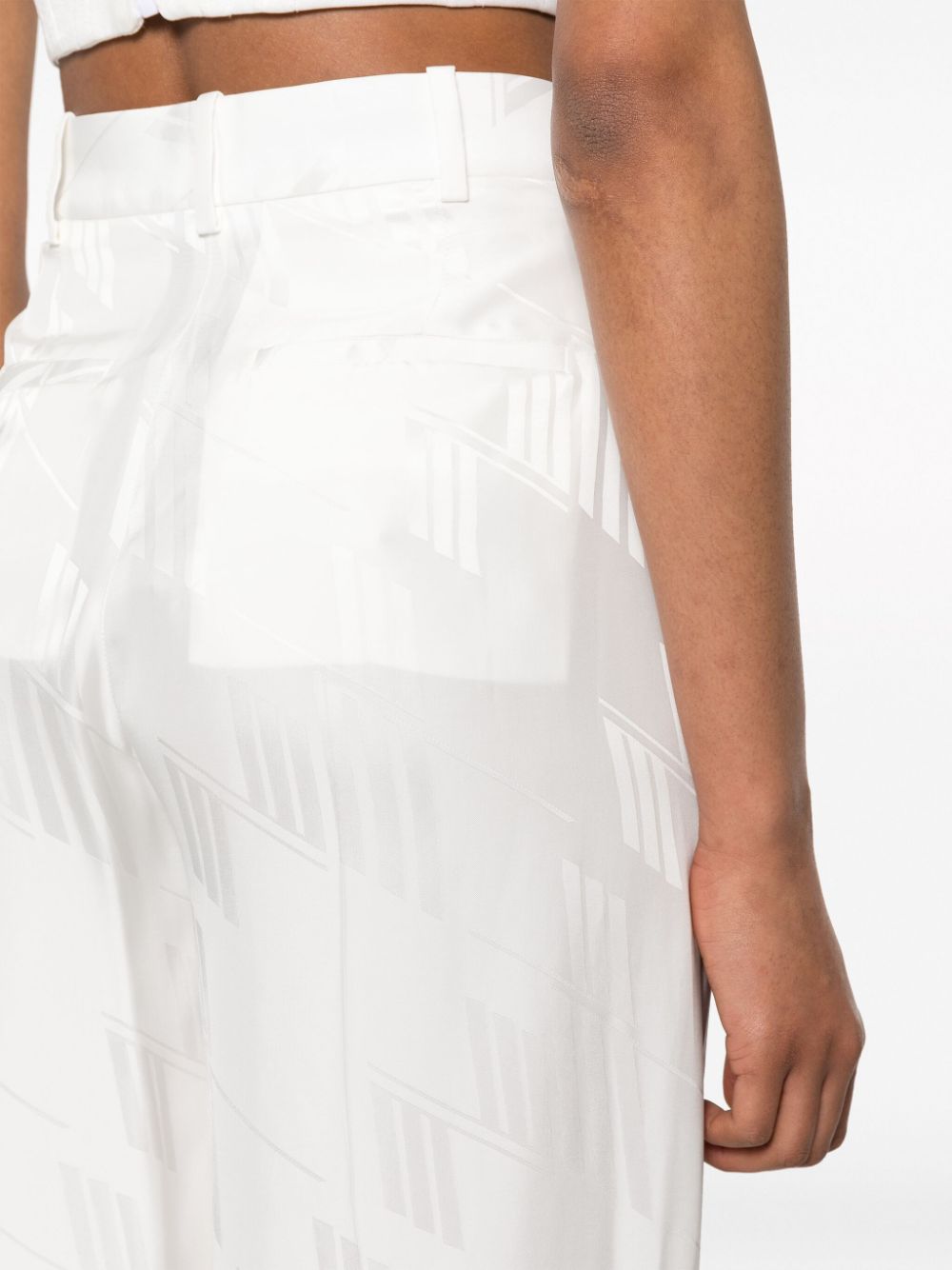 The Attico Trousers White The Attico