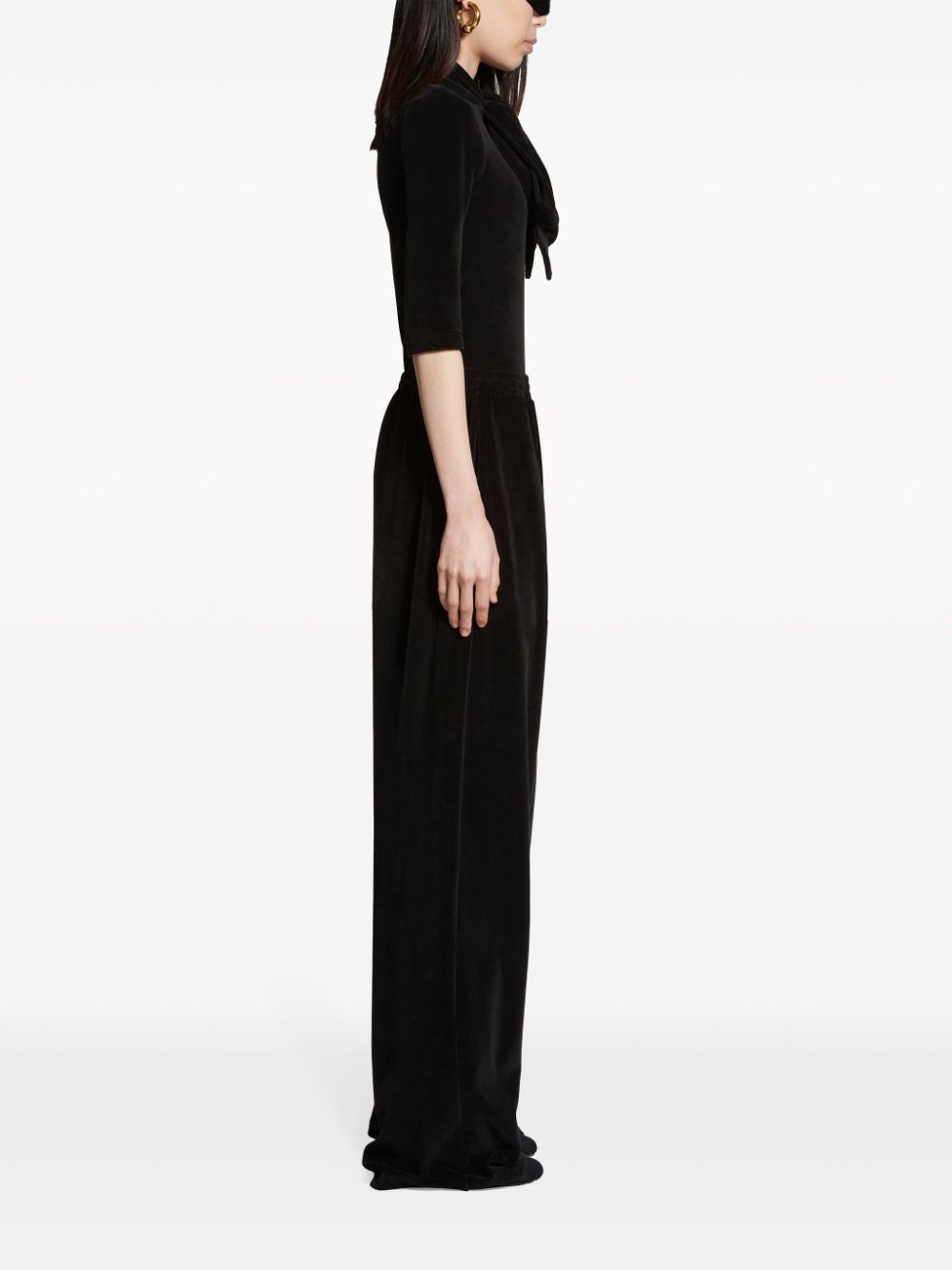 Balenciaga logo embroidered track pants Balenciaga