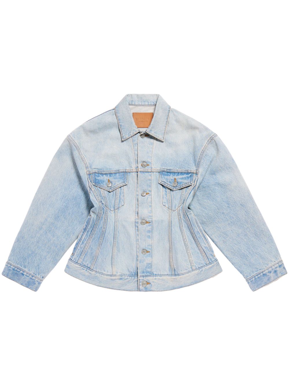 Balenciaga Hourglass silhouette denim jacket Balenciaga