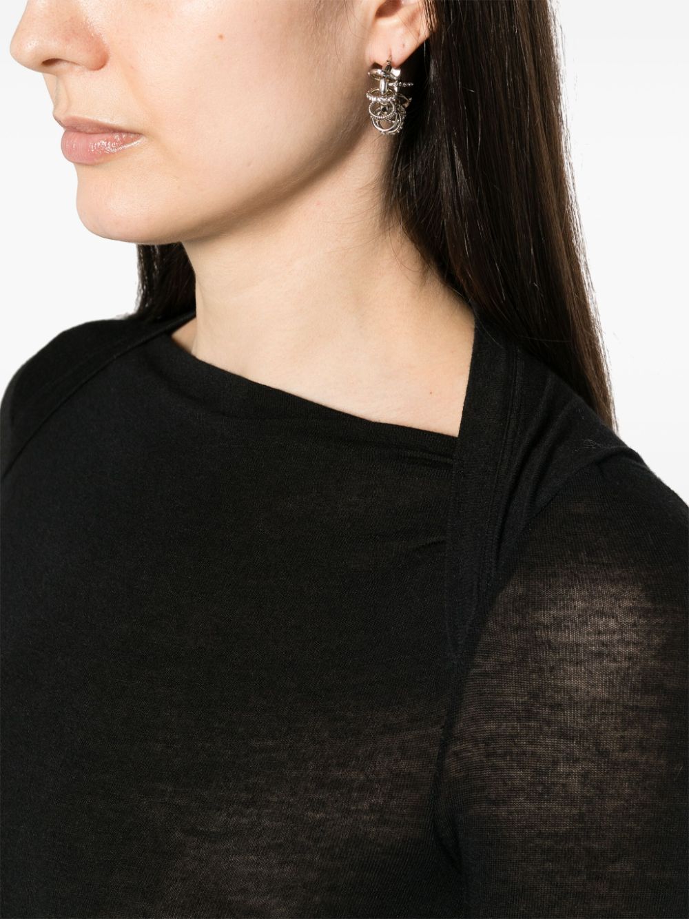 Saint Laurent Wool blend long pencil dress Saint Laurent